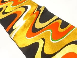 アンティーク　流水模様織出し袋帯（材料）